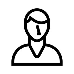 employee icon or logo isolated sign symbol vector illustration - high quality black style vector icons
