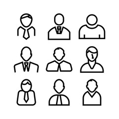 employee icon or logo isolated sign symbol vector illustration - high quality black style vector icons
