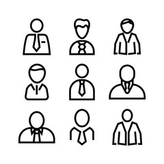 employee icon or logo isolated sign symbol vector illustration - high quality black style vector icons
