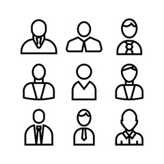 employee icon or logo isolated sign symbol vector illustration - high quality black style vector icons
