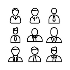 employee icon or logo isolated sign symbol vector illustration - high quality black style vector icons
