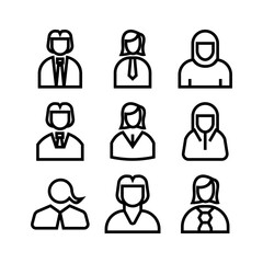 employee icon or logo isolated sign symbol vector illustration - high quality black style vector icons
