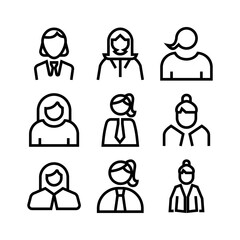 employee icon or logo isolated sign symbol vector illustration - high quality black style vector icons
