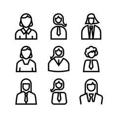employee icon or logo isolated sign symbol vector illustration - high quality black style vector icons
