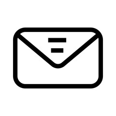 envelope icon or logo isolated sign symbol vector illustration - high quality black style vector icons
