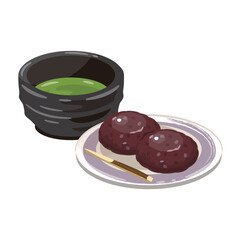 お茶　つぶあん　おはぎ3