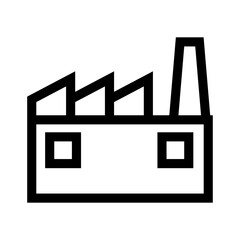 factory icon or logo isolated sign symbol vector illustration - high quality black style vector icons
