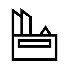 factory icon or logo isolated sign symbol vector illustration - high quality black style vector icons
