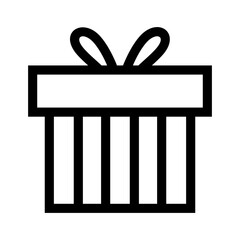 gift icon or logo isolated sign symbol vector illustration - high quality black style vector icons
