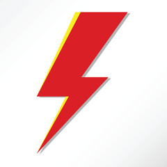 Minimalist vector of thunder blaze.