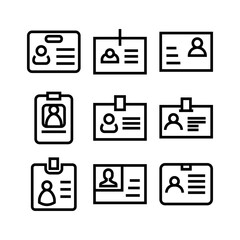 id card icon or logo isolated sign symbol vector illustration - high quality black style vector icons
