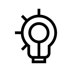 idea icon or logo isolated sign symbol vector illustration - high quality black style vector icons
