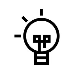 idea icon or logo isolated sign symbol vector illustration - high quality black style vector icons

