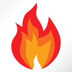 Minimalist vector of fire blaze