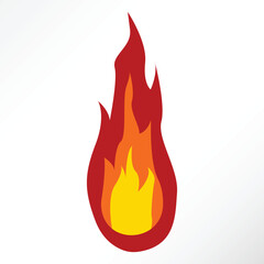 Minimalist vector of fire blaze