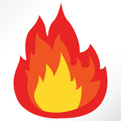 Minimalist vector of fire blaze