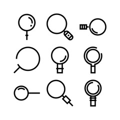 magnify icon or logo isolated sign symbol vector illustration - high quality black style vector icons
