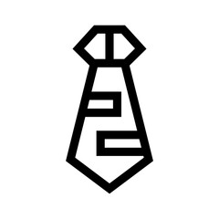 necktie icon or logo isolated sign symbol vector illustration - high quality black style vector icons
