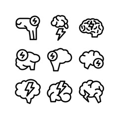 brainstorm icon or logo isolated sign symbol vector illustration - high quality black style vector icons

