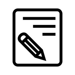 notes icon or logo isolated sign symbol vector illustration - high quality black style vector icons
