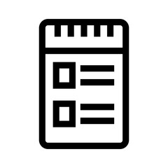 notes icon or logo isolated sign symbol vector illustration - high quality black style vector icons
