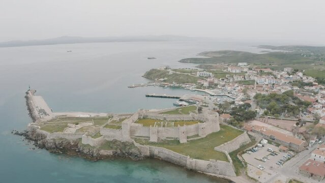 Aerial view of Canakkale City Landscape in Turkey