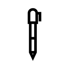pen icon or logo isolated sign symbol vector illustration - high quality black style vector icons
