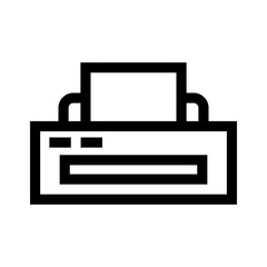 printer icon or logo isolated sign symbol vector illustration - high quality black style vector icons
