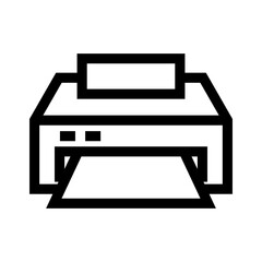 printer icon or logo isolated sign symbol vector illustration - high quality black style vector icons
