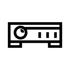 projector icon or logo isolated sign symbol vector illustration - high quality black style vector icons

