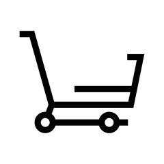 shopping cart icon or logo isolated sign symbol vector illustration - high quality black style vector icons
