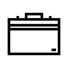 suitcase icon or logo isolated sign symbol vector illustration - high quality black style vector icons
