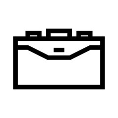 suitcase icon or logo isolated sign symbol vector illustration - high quality black style vector icons
