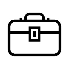 Obraz premium suitcase icon or logo isolated sign symbol vector illustration - high quality black style vector icons 