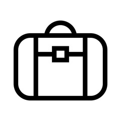 suitcase icon or logo isolated sign symbol vector illustration - high quality black style vector icons
