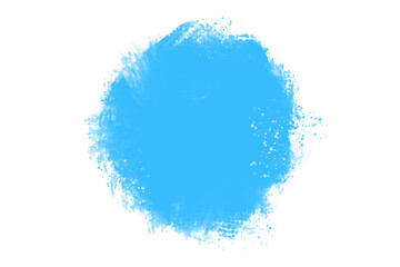 BLUE Watercolor CIRCLE with modern brush style with colorful decoration for your template.
