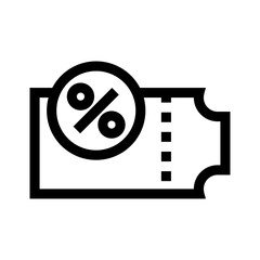 voucher icon or logo isolated sign symbol vector illustration - high quality black style vector icons
