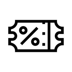 voucher icon or logo isolated sign symbol vector illustration - high quality black style vector icons
