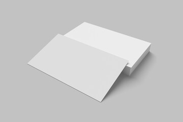 stack of blank business card mockups