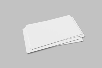 stack of blank business card mockups