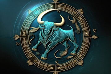 The Taurus zodiac symbol is the Bull, which represents strength.