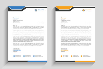 letterhead template vector design for business identity. 