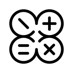 calculator icon or logo isolated sign symbol vector illustration - high quality black style vector icons
