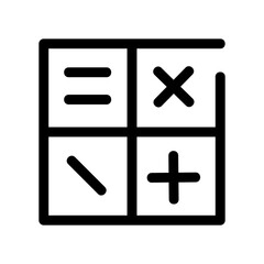 Obraz premium calculator icon or logo isolated sign symbol vector illustration - high quality black style vector icons 