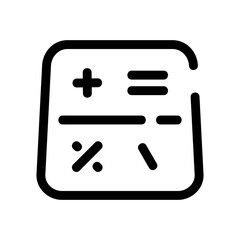 calculator icon or logo isolated sign symbol vector illustration - high quality black style vector icons
