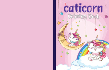 Caticorn coloring book cover