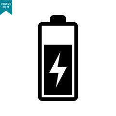 Obraz premium battery icon, battery vector logo template, power icon