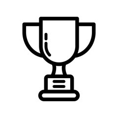 trophy icon, trophy vector logo template