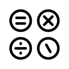 calculator icon or logo isolated sign symbol vector illustration - high quality black style vector icons
