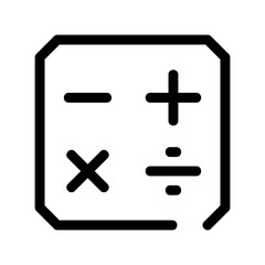 calculator icon or logo isolated sign symbol vector illustration - high quality black style vector icons
